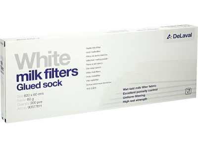 DeLaval Milchfilterschlauch GW60 620 x 60 mm geklebt weiß 200 St., 90577611