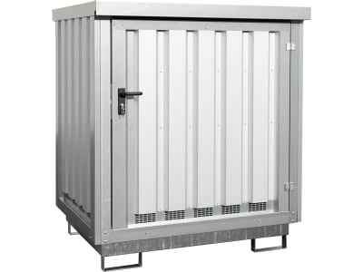 BAUER® SÜDLOHN Gefahrstoffdepot "GD-E 2" für zwei 200 Liter-Fässer, mit Gitterrost, 4495-31-0000-7 BAUER® SÜDLOHN Gefahrstoffdepot "GD-E 2" für zwei 200 Liter-Fässer, mit Gitterrost, 4495-31-0000-7