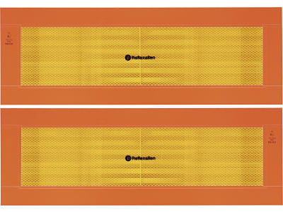 Warntafel 565 x 200 x 1 mm rot; orange, für Anhänger, Aluminium; Blech Warntafel 565 x 200 x 1 mm rot; orange, für Anhänger, Aluminium; Blech