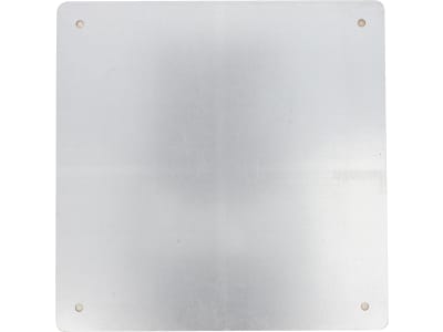 Warntafel "Folie Typ 3" rechts 282 x 282 mm rot; weiß, einseitig beklebt, ohne Beleuchtung, Stahl, verzinkt