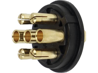 Stecker 7-polig, mit 2-fach Tülle Stecker 7-polig, mit 2-fach Tülle