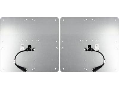 Warntafelsatz "Folie Typ 1" links/rechts 423 x 423 mm rot; weiß, einseitig beklebt, LED-Schlussleuchte ROM IV mit Blinkerausfallkontrolle, 4-polig, S1, Länge Kabel 0,2 m Warntafelsatz "Folie Typ 1" links/rechts 423 x 423 mm rot; weiß, einseitig beklebt, LED-Schlussleuchte ROM IV mit Blinkerausfallkontrolle, 4-polig, S1, Länge Kabel 0,2 m