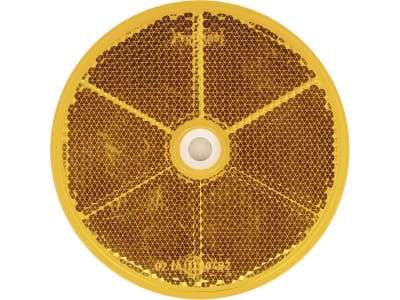 Seitenstrahler orange, rund, Ø 80 mm, geklebt; geschraubt Seitenstrahler orange, rund, Ø 80 mm, geklebt; geschraubt