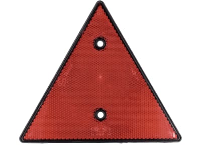Rückstrahler dreieckig, rot, 158 x 138 x 8 mm, geschraubt