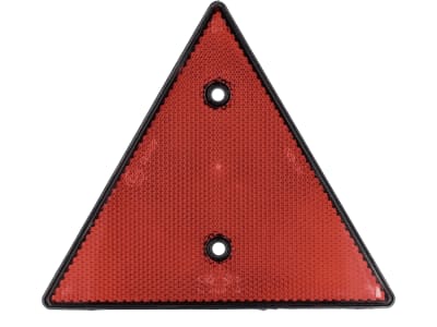 Rückstrahler dreieckig, rot, 158 x 138 x 8 mm, geschraubt Rückstrahler dreieckig, rot, 158 x 138 x 8 mm, geschraubt