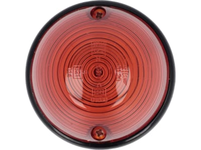 Positionsleuchte rund, rot, Ø außen 76,6 mm Positionsleuchte rund, rot, Ø außen 76,6 mm