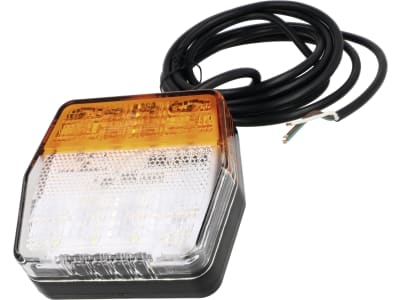 LED-Blink-Positionsleuchte "ROM IV" 6-eckig, offene Kabelenden (open end), , 12 V, E9 16376