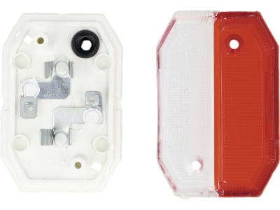 Positionsleuchte quadratisch, weiß; rot, 42 x 65 x 30 mm, ohne Haltewinkel Positionsleuchte quadratisch, weiß; rot, 42 x 65 x 30 mm, ohne Haltewinkel