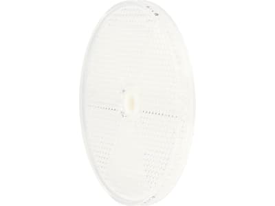 Frontstrahler weiß, rund, geklebt; geschraubt, 80 mm Frontstrahler weiß, rund, geklebt; geschraubt, 80 mm