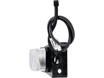 Positionsleuchte quadratisch, weiß, Breite 65 mm, mit Haltewinkel, groß Positionsleuchte quadratisch, weiß, Breite 65 mm, mit Haltewinkel, groß