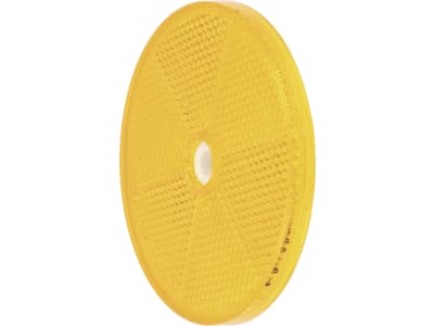 Seitenstrahler orange, rund, Ø 80 mm, geklebt; geschraubt Seitenstrahler orange, rund, Ø 80 mm, geklebt; geschraubt
