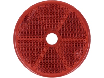 Rückstrahler rund, rot, Ø 60 mm, geschraubt Rückstrahler rund, rot, Ø 60 mm, geschraubt