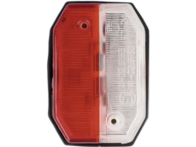 Positionsleuchte eckig, weiß; rot, 42 x 65 x 30 mm, ohne Haltewinkel