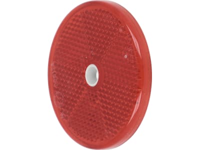 Rückstrahler rund, rot, Ø 60 mm, geschraubt Rückstrahler rund, rot, Ø 60 mm, geschraubt