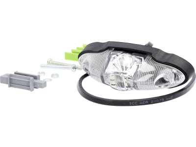 LED-Positionsleuchte oval, weiß; rot, 40 x 120/150 mm, 12 – 24 V LED-Positionsleuchte oval, weiß; rot, 40 x 120/150 mm, 12 – 24 V