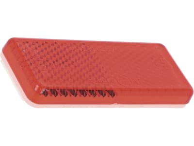 Rückstrahler rechteckig, rot, 70 x 28 mm, geklebt Rückstrahler rechteckig, rot, 70 x 28 mm, geklebt