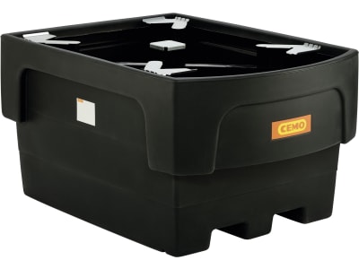 Cemo IBC-Auffangwanne "IBC" 1.100 l, B x H x T: 162 x 85 x 117 cm, PE (Polyethylen), mit Abfüllvorsatz, 10939