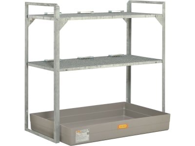 Cemo Regal "360" 132 x 130 x 80 cm 2 x Gitterrost, Fassauflage 6 x 60, GFK-Wanne, 7642