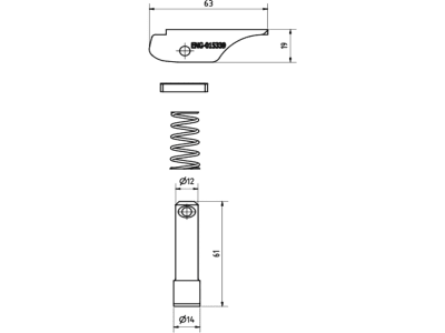Vetter Arretierung "AR8" für Gabelzinken ISO 1 + 2; DIN 400 neu, 1 St. Vetter Arretierung "AR8" für Gabelzinken ISO 1 + 2; DIN 400 neu, 1 St.