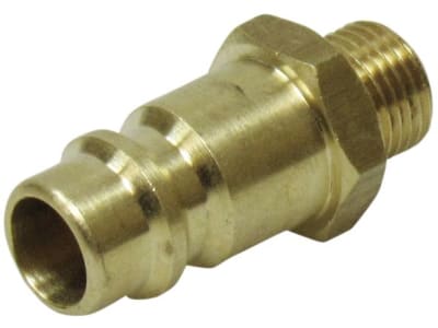 Druckluftstecker R 1/4" AG mit Ventilart einseitig absperrend