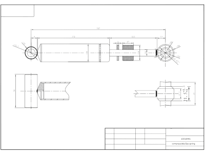 Stoßdämpfer 505 mm für AL-KO Auflaufbremse 251 S und 251 R bis 2.700 kg zul. Gesamtgewicht (ca. ab Bj. 93)