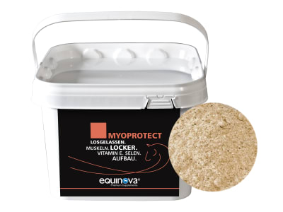 Equinova Myoprotect Powder mit Nährstoffen für die Muskulatur  1,5 kg Eimer