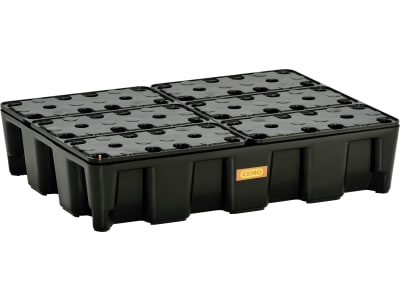 Cemo Auffangwanne "HD" aus HDPE (High Density Polyethylen) schwarz mit PE-Rost Cemo Auffangwanne "HD" aus HDPE (High Density Polyethylen) schwarz mit PE-Rost