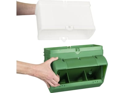 horizont Futterautomat "Smart" 10 kg Wandmontage, Kunststoff, für Geflügel, 38505200 horizont Futterautomat "Smart" 10 kg Wandmontage, Kunststoff, für Geflügel, 38505200