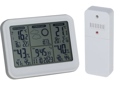 KERBL Wetterstation digital, Temperatur, Luftfeuchtigkeit, Uhrzeit, Datum, Wettervorhersage, 291393 KERBL Wetterstation digital, Temperatur, Luftfeuchtigkeit, Uhrzeit, Datum, Wettervorhersage, 291393