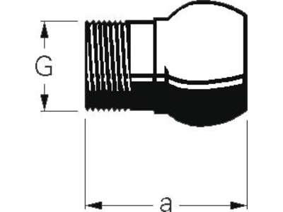 BAUER Kugel "S74" HK 76 Gewinde 2 1/2", Stahl, verzinkt, 1030801