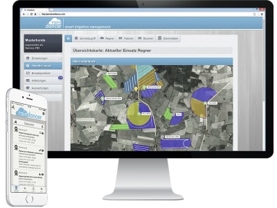 raindancer Beregnungsmanagement "Raindancer Pro" für die mobile Steuerung und Überwachung von Trommel-, Linear- und Kreisberegnungsanlagen, zzgl. Servicevertrag, 101010