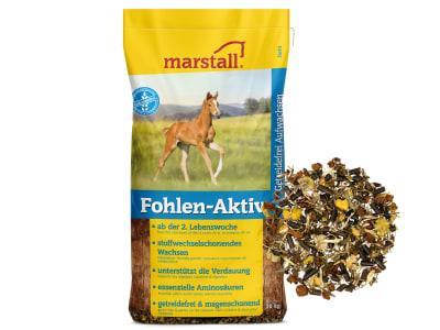 marstall® Fohlen-Aktiv getreidefreies Starterfutter für Fohlen und wachsende Pferde 20 kg Sack marstall® Fohlen-Aktiv getreidefreies Starterfutter für Fohlen und wachsende Pferde 20 kg Sack