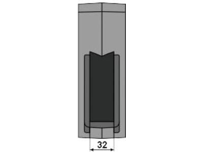 Industriehof® Scharspitze 450 x 70 x 38 mm, für Grubber Maschio, 101.5124