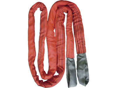 Abschleppschlinge 6 m, 35 t, rot, mit verstärkten Schlaufen
