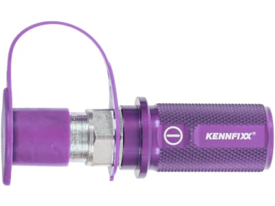 Kennfixx® Hydraulik-Handgriff purple -, BG 03, Stecker M 22 x 1,5 IG; Schlauch 1/2" IG