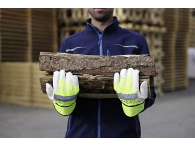 Keron Winterhandschuh "Neon" Ziegenleder, chromfrei gegerbt; Baumwollfleece; Polyester Keron Winterhandschuh "Neon" Ziegenleder, chromfrei gegerbt; Baumwollfleece; Polyester
