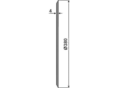 NIAUX 200 Säscheibe 380 x 4 mm, LK 85 mm, gerade, glatt, für Kuhn, 31-0984 NIAUX 200 Säscheibe 380 x 4 mm, LK 85 mm, gerade, glatt, für Kuhn, 31-0984
