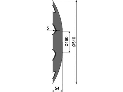 NIAUX 200 Eggenscheibe 510 x 5 mm, LK 98 mm, gewölbt, gezahnt, flacher Ansatz, für Bednar, Farmet, Köckerling, Maschio, SMS, 31-0633 NIAUX 200 Eggenscheibe 510 x 5 mm, LK 98 mm, gewölbt, gezahnt, flacher Ansatz, für Bednar, Farmet, Köckerling, Maschio, SMS, 31-0633