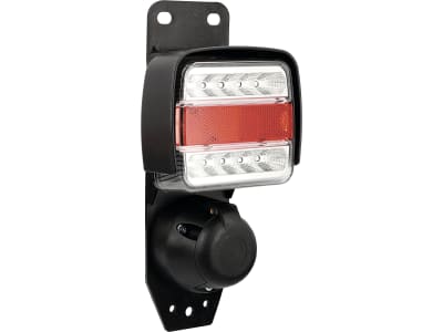 LED-Rückleuchtensatz mit Blink-, Brems-, Schluss- und Kennzeichenlicht, mit Steckdose und Schlagschutz LED-Rückleuchtensatz mit Blink-, Brems-, Schluss- und Kennzeichenlicht, mit Steckdose und Schlagschutz