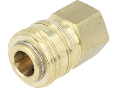 Druckluftmuffe G 1/2"-14 IG, Euro NW 7,2, Messing