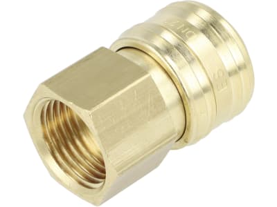 Druckluftmuffe G 1/2"-14 IG, Euro NW 7,2, Messing