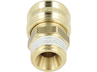 Druckluftmuffe G 1/2"-14 AG, Euro NW 7,2, Messing