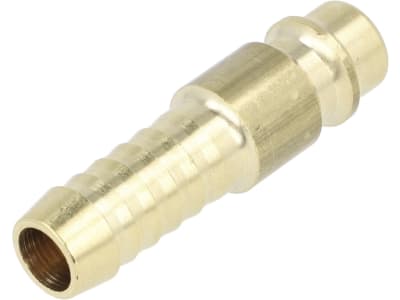 Druckluftstecker Ø 9 mm, NW 7,2 mm, Messing, mit Schlauchtülle