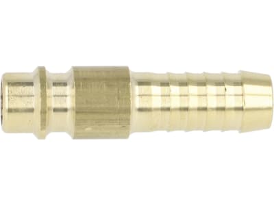 Druckluftstecker Ø 9 mm, NW 7,2 mm, Messing, mit Schlauchtülle