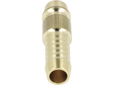 Druckluftstecker Ø 9 mm, NW 7,2 mm, Messing, mit Schlauchtülle