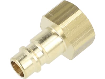 Druckluftstecker R 3/8" IG, NW 7,2 mm, Messing