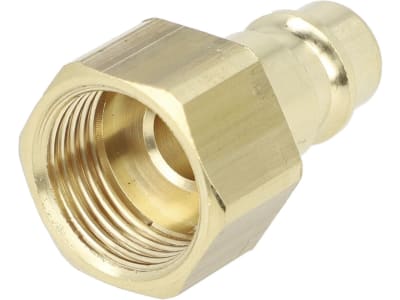 Druckluftstecker R 3/8" IG, NW 7,2 mm, Messing