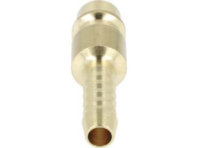 Druckluftstecker Ø 6 mm, NW 7,2 mm, Messing, mit Schlauchtülle