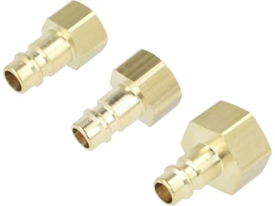 Druckluftstecker mit Innengewinde, NW 7,2 mm, Messing Druckluftstecker mit Innengewinde, NW 7,2 mm, Messing