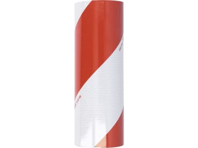 Warnmarkierung "Typ 2" 45,7 m x 282 mm, links, für Anbaugeräte in der Land- und Forstwirtschaft, Kommunalfahrzeuge Warnmarkierung "Typ 2" 45,7 m x 282 mm, links, für Anbaugeräte in der Land- und Forstwirtschaft, Kommunalfahrzeuge